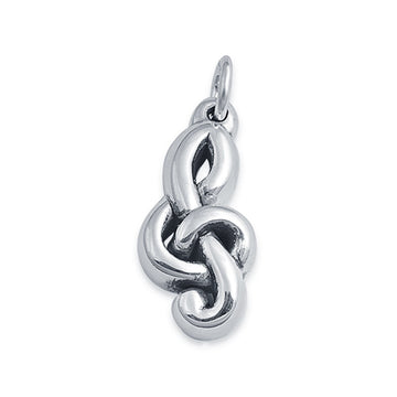 925 Sterling Silver Music Note Pendant Charm Fashion Jewelry